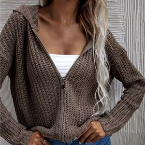 Zip up knit jackets